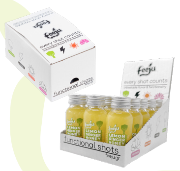 Lemon Ginger Shot 15-pakning i displayeske